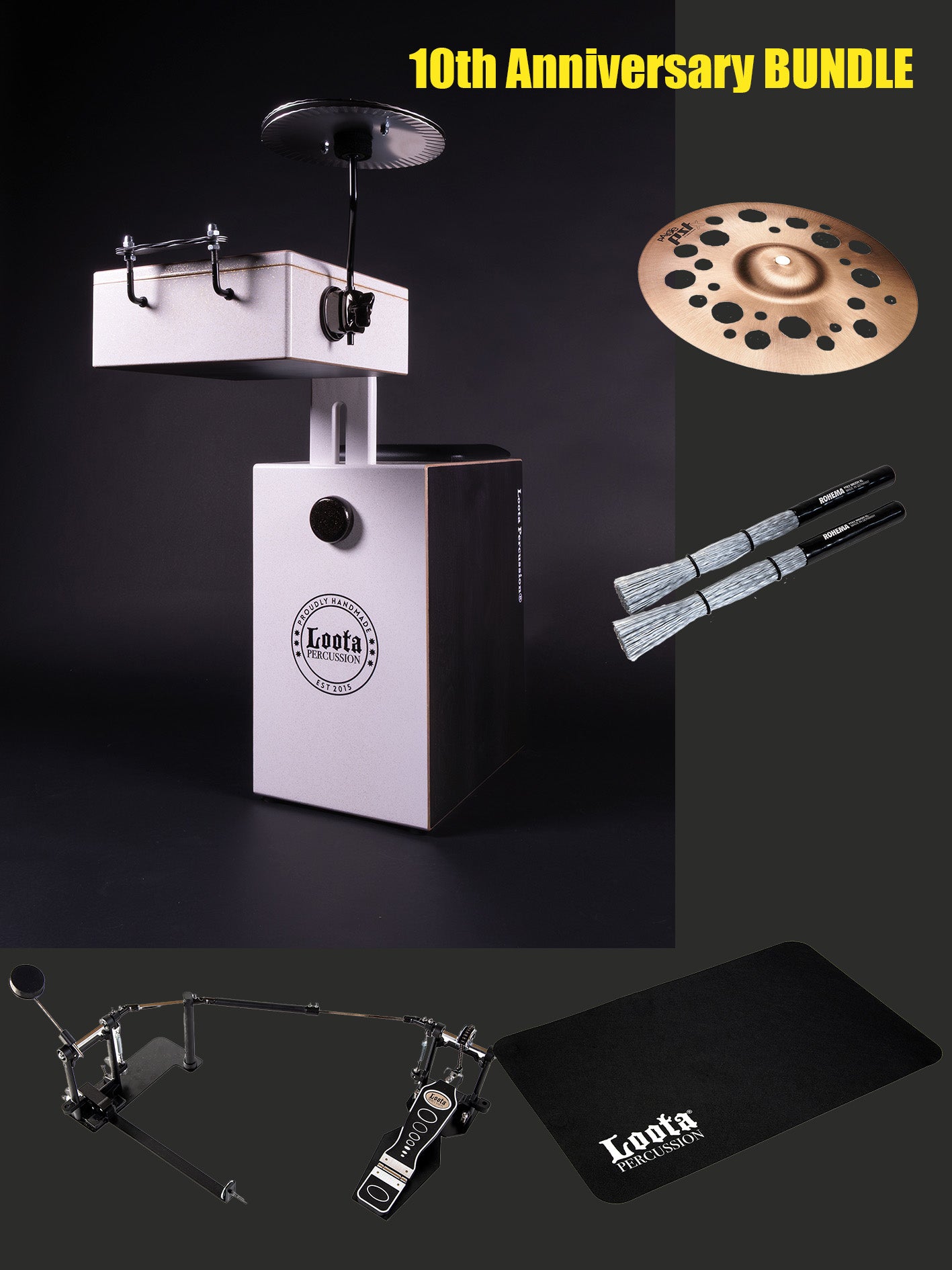 Loota 10th Anniversary edition BUNDLE. (Gold Sparkle White)