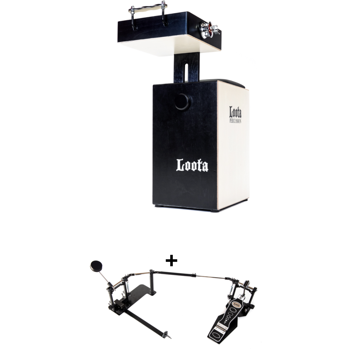 drum set pedal Loota Performer drum set + pedal (Coal Black)