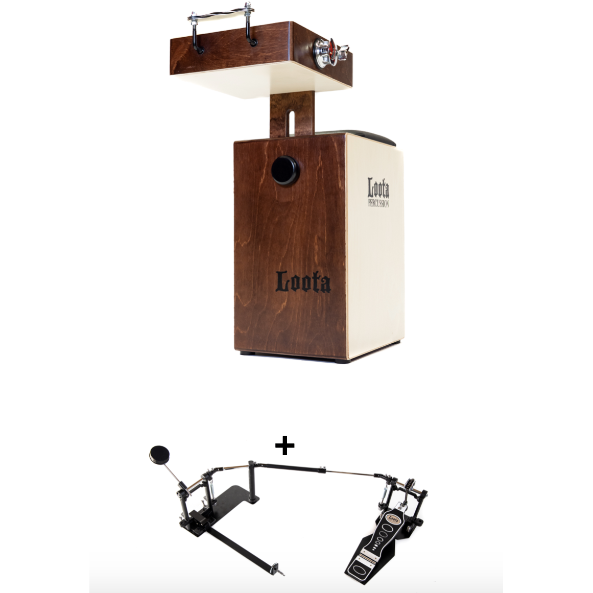 drum set pedal Loota Performer drum set + pedal (Cocoa Bean)