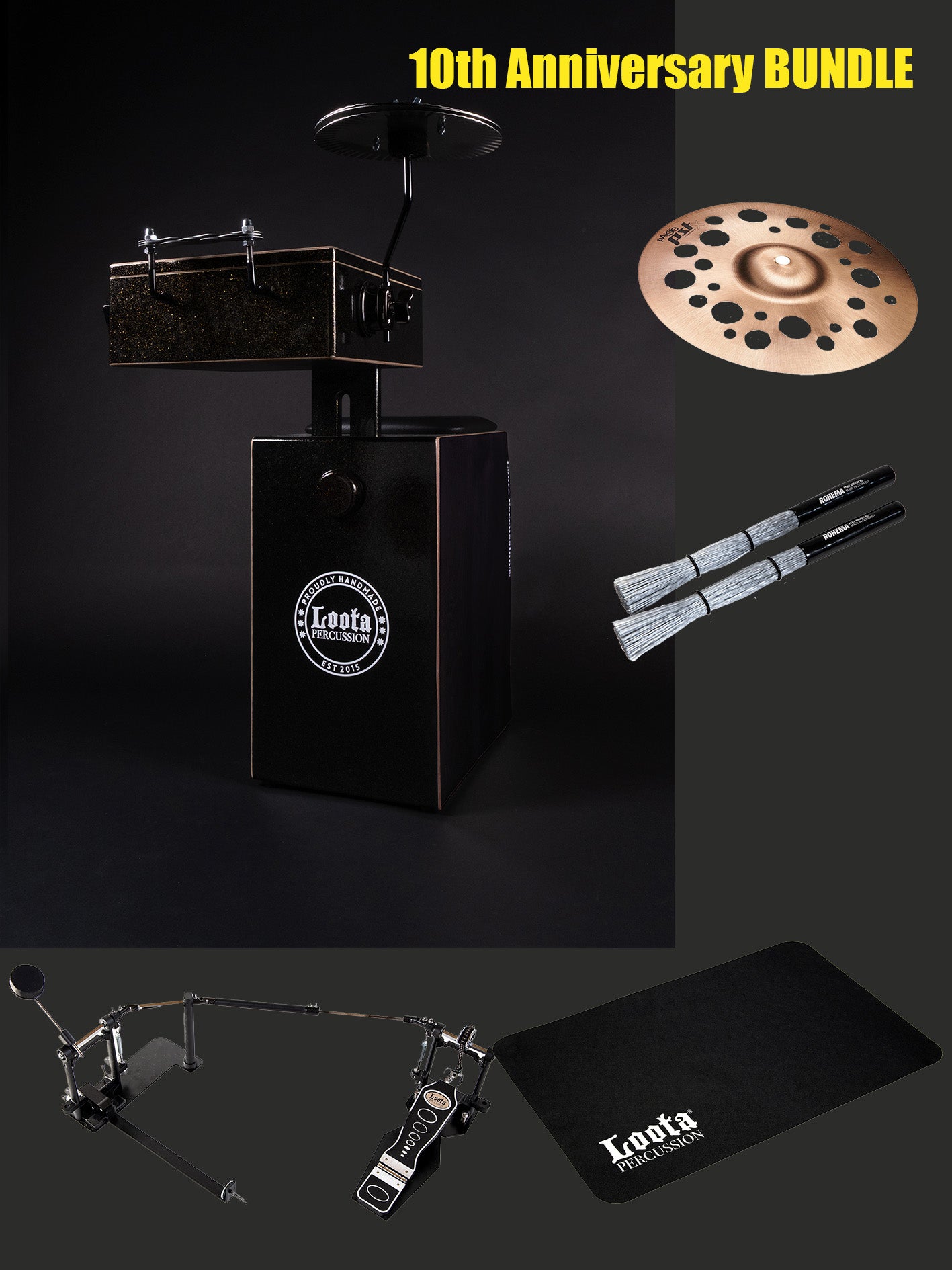 Loota 10th Anniversary edition BUNDLE. (Gold Sparkle Black)